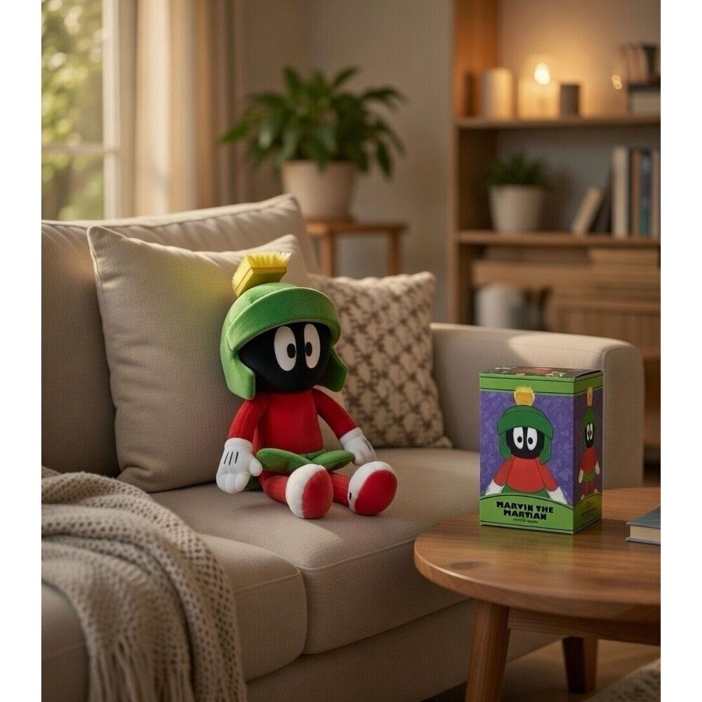 Marvin The Martian Looney Tunes Scentsy Buddy Scent Pack Collectible Plush Box